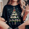 thumbnail image 2 of Rabbit Christmas Tree T-Shirt, Funny Rabbit Lover Gift, Bunny Christmas Lights Shirts, Christmas Shirts for Women Men, 2 of 3