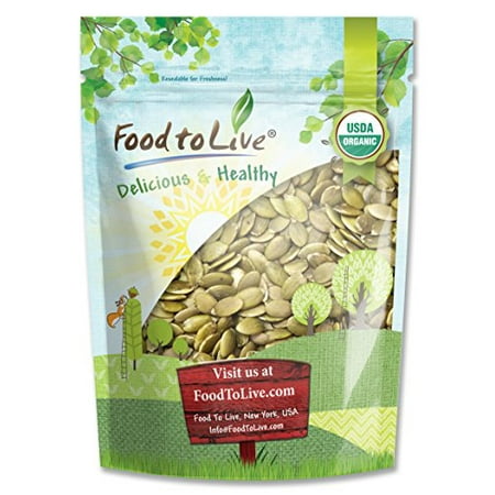 Whole Foods Pumpkin Seeds - Food To Live ® Organic Pepitas / Pumpkin Seeds (Raw, No Shell) (8 Ounces)