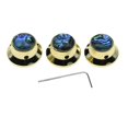 thumbnail image 2 of Guitar Control Knobs Volumn Inlaid Shell Compatible for Electric Guitar / Bass Golden, 2 of 8