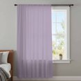 thumbnail image 4 of Purple Solid Color Sheer Curtains 84 Inches Long, Aesthetics Contemporary Luxury Light Filering Curtains, Breathable Simi Curtain Privacy Drapes for Living Room Bedroom Lightweight Window Treatment, 4 of 9