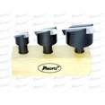 thumbnail image 1 of Ensemble de Qualité de 3 Pcs Coupe-Mouches Tige 1/2 Pouces + Outil HSS - Support en Bois, 1 of 4