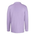 thumbnail image 5 of QHRMKOG Golf Polos for Men Hiking Quick Dry Long Sleeve Collared Polo Shirt Fashion Loose Fit Button Golf Shirts Lightweight Shirt Purple M, 5 of 8