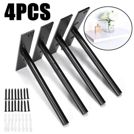 4pcs Iron Floating Shelf Brackets Wall Mount Heavy Duty Canada - Wall Shelf With Brackets Canada 4pcs Iron Floating Shelf Brackets Wall Mount Heavy Duty Canada - Wall Shelf With Brackets Canada