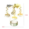 thumbnail image 3 of Candelero giratorio giratorio Banquete de boda Decoración del hogar de Navidad Candelabro de candelita de metal Advancent HA1736-08B, 3 of 5