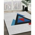thumbnail image 3 of Ahgly Company Machine Washable Indoor Round Transitional White Smoke Area Rugs, 5' Round, 3 of 7