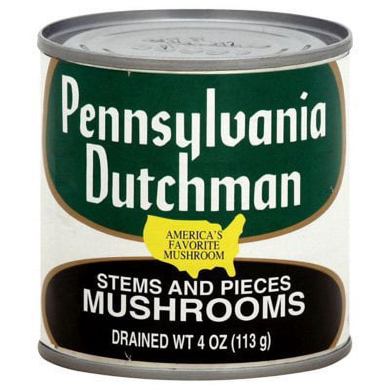 Pennsylvania Dutchman ,Mushroom, Jarred Vegetable Bottle 12 Pack. 4 oz.