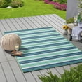 thumbnail image 4 of Indoor Outdoor Rug Waterproof 5'3"X 7'6", Outdoor Carpet for Bed Room, Living Room, Dining Room, Deck, Backyard, Patio, Outdoor Patio Rug, Patio Rug for Front Porch Decor, Non Shedding, Easy Cleaning, 4 of 9