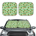 thumbnail image 2 of Zufioo St. Patrick's day Print Folding Car Windshield Sun Visor, Anti-ultraviolet Sun Visor, Suitable for Trucks, Vans Car Accessories-Large, 2 of 6
