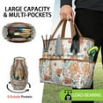 thumbnail image 2 of Bright Flowers Garden Tools Bag, Water-proof Oxford Garden Tote Home Organizer Gardening Tool Bag Kit Holder with 8 Pockets for Indoor and Outdoor Gardening(Tools Not Included), 2 of 6
