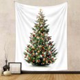 thumbnail image 2 of Uutvery Christmas Tree Tapestry Wall Hanging Home Decor Indoor Outdoor for Living Room Bedroom Dorm Decor Beach Blanket Picnic Throw Sofa Cover Xmas Party Supplies 51x59 Inches, 2 of 8