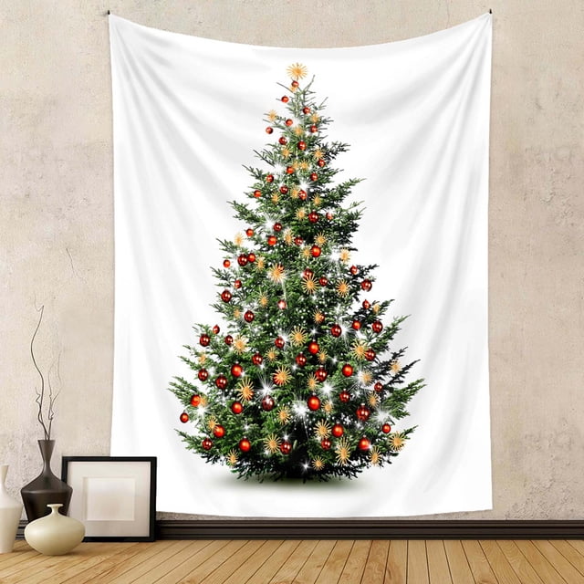 LSLJS Tapestries, Christmas Tree Tapestry Green Tree Decorative Wall Hanging Home Decor Decoration, Christmas Decorations