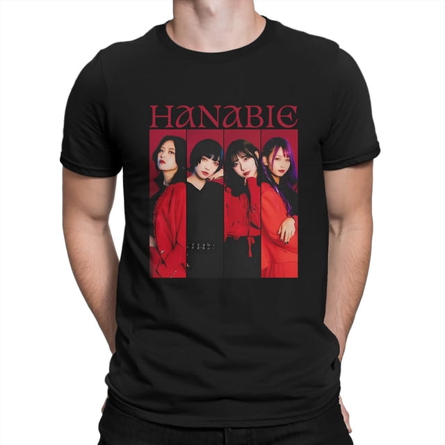 Camisetas para hombre BAND Crazy Cotton Tees Camisetas Hanabie de manga corta Camisetas de cuello redondo Ropa de regalo