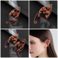 thumbnail image 5 of Milisten 1 Pair Comfortable Copper Rose Non Piercing Elf Ear Cuff Women Everyday Wear, 5 of 6