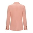 thumbnail image 5 of Women's 2 Piece Business Suit Set Lapel Single-breasted Polyester Suit Jacket With Straight Trousers, 5 of 5