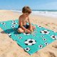 thumbnail image 5 of Soccer-Themed Beach Towel And Microfiber Beach Bath Towel And Soccer Party Decorative Towel And Size 55 X 28 Inches, 5 of 6