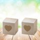 thumbnail image 3 of EeaseMX 50 cajas cuadradas de papel kraft para dulces, de PVC transparente con forma de corazón y ventana, para cupcakes, accesorios para bodas y fiestas (gris), 3 of 7