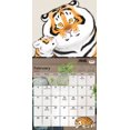 thumbnail image 4 of Trends International 2024 Alexander The Fat Tiger Wall Calendar & Magnetic Frame, 4 of 8