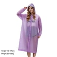 thumbnail image 3 of Reusable Thickened Adult Rain Poncho Hooded Full Body Raincoat with Clear Visor for Outdoor Camping Travel, 3 of 9