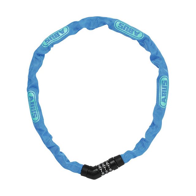 Abus, Steel-O-Chain 4804C, Chain Lock, Combination, 4mm, 75cm, 2.5', Blue