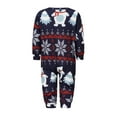 thumbnail image 5 of Elippeo Christmas Family Pajamas Matching Set, Bear Print Long Sleeve T-shirt with Pants Sleepwear Loungewear, 5 of 10