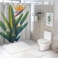thumbnail image 7 of Orinice Bathroom Shower Curtain Spring Bird Paradise Flowers Bouquet Close Hawaiian Isolated On Flora White Foliage Nature Objects Decorative Bath Curtain Water Proof with Hooks  60x72, 7 of 7