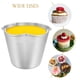 thumbnail image 3 of Moldes de budín de metal de 6 piezas moldes de pastel reutilizable tazas antiadherentes de muffins herramienta de horno de budín, 3 of 7