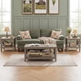 thumbnail image 6 of Costway 1 PCS 2-Tier End Table with Storage Shelf & X-Frame, 24” Farmhouse Nightstand for Bedroom Rustic Oak, 6 of 10