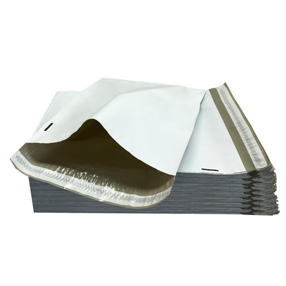 StarBoxes 500 Poly Mailers Bags 12x15.5" - #4 Pouches Envelopes White Self-Sealing