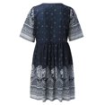 thumbnail image 2 of Vedolay Mini Dress Women's Sleeveless Racerback Maxi Dress Floral Print Casual Long Dresses with Pockets,Black S, 2 of 5