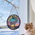 thumbnail image 5 of Hanging Stained Glass for Windows Deer - Stained Glass for Windows Deer, Festival Gift Ornament, Year-Round Decorative Piece, Home Wall & Window Art, Brightens Any Space with Light, 5 of 6