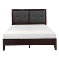 thumbnail image 4 of Queen Upholstered Bed Frame with Storage, Modern Platform Bed with Button Tufted Headboard, Espresso Faux Leather, No Box Spring Needed, 4 of 7
