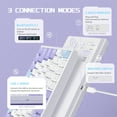 thumbnail image 5 of AK820PRO Mechanical Keyboard with TFT Smart Display&Knob,2.4G Wireless/BT5.1/USB-C Wired,75% ANSI Layout,5 Sound Absorbing Foams,Hot-Swap Linear Switch,RGB Backlit,for PC,MAC (Purple), 5 of 10