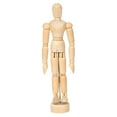 thumbnail image 3 of Maniquí de madera de artista, maniquí articulado, muñeca articulada, figura humana con soporte 155 cm x 45 cm, 3 of 9