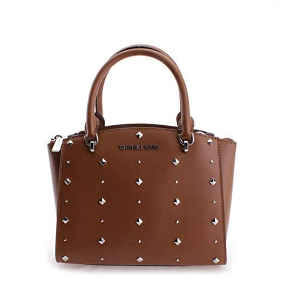 Michael Kors Women's Ellis Studded Small Satchel No Size (Luggage)