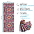 thumbnail image 2 of Colorful Tribal Pattern Hot Yoga Mat Towel Non Slip for Hot Yoga - Quick-Drying Yoga Mat Cover with 4 Corner Pockets with Travel Bag - Hot Yoga Towel Non Slip Grip Moisture Wicking Sweat 70"x26", 2 of 6