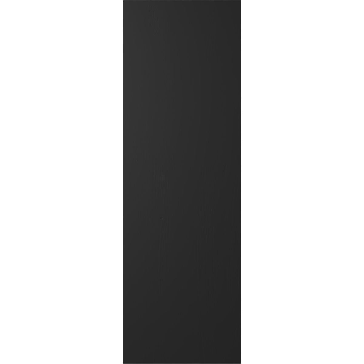 Ekena Millwork 17 1/2"W x 58"H Americraft Five Board (2 Batten) Exterior Real Wood Joined Board-n-Batten Shutters w/ Z-Bar (Per Pair), Black