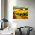 thumbnail image 3 of JEUXUS Harvest at La Crau with Mont majour Canvas Prints Wall Art by Van Gogh Famous Oil Paintings Reproduction Classic Rural Pictures for Home Decorations Modern Abstract Landscape Giclee Artwork, 3 of 4