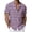 07-Purple, variant on IWRICH Mens Plaid Button down Plus Size Shirts Short Sleeve Casual Summer Shirt Dress Shirts with Pocket 12-White XL