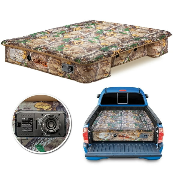 AIRBEDZ BY PITTMAN OUTDOORS CAMO TRUCKBED AIR MATTRESS FULL SIZE 6.5FT STANDARD BED WITH BUILT-IN RECHARGEABLE BATTERY AIR PUMP