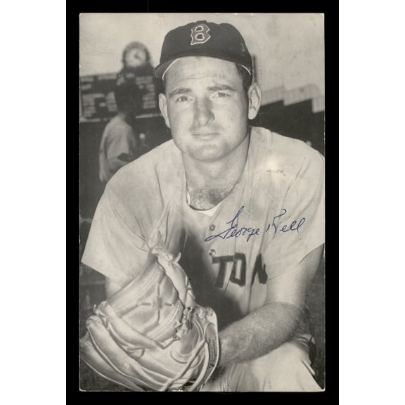 George Kell Autographed 3.5x5.5 Postcard Boston Red Sox SKU #201469