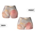thumbnail image 5 of Lsque Abstract Marble Texture Pattern High Waisted Biker Shorts for Women-Tummy Control Fitness Athletic Workout Running Yoga Gym Shorts,Moisture-Wicking-XX-Large, 5 of 9