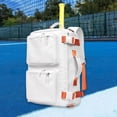 thumbnail image 1 of Colaxi Badminton Bag for Women Men Racquets Rucksack Back Pack Handbag Duffle Bag for Tennis Backpacking Pickleball Squash Badminton White, 1 of 8