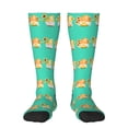 thumbnail image 2 of Picia Women Crew Soft Moisture-wicking Socks Sunflower Gnomes 5 Pattern Design Cotton Socks, One Size fit All, 2 of 9