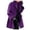 Purple, variant on UJNDER Women's Fashion Winter Long Sleeve Open Cardigan Casual Wool Coat Trench Jacket Warm Slim Long Overcoat Outwear Double Faced Wool Hooded Trench Coat Women Grey M