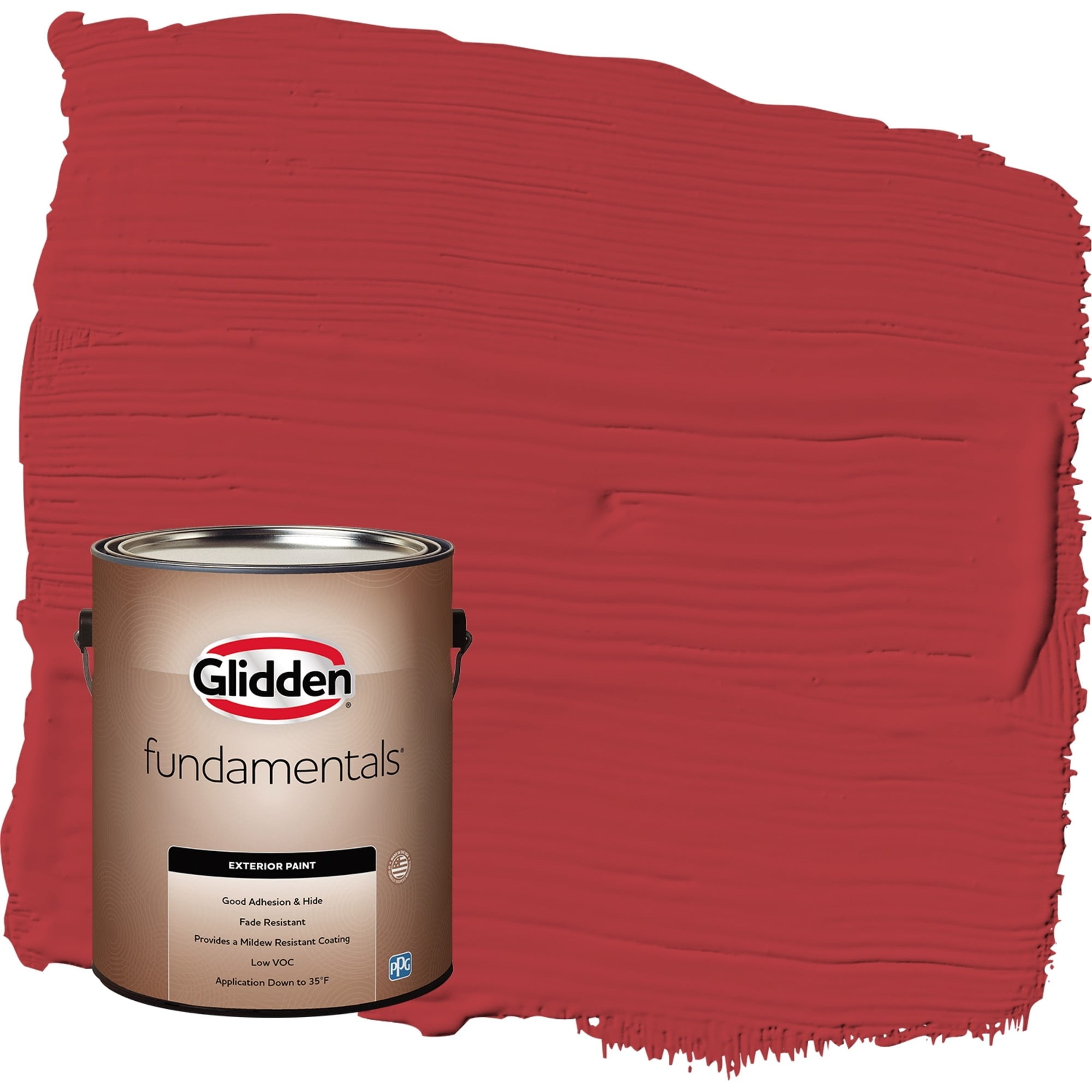 Glidden Fundamentals Red Gumball / Red, Eggshell Interior Paint, 1