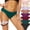 Green, variant on Helii Women's No Show Invisible Sexy Bikini Seamless Breathable Brief Stretchy Soft Cotton Underwear for Women S