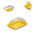 thumbnail image 6 of CoudarTitie Cake Stand with Dome Multipurpose Cake Plate for Festival Wedding Restaurant Yellow, 6 of 9