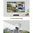 thumbnail image 3 of ANNKE 5MP H.265+ Super HD PoE Network Video Security System 4pcs Waterproof Outdoor POE IP Cameras White Dome PoE Camera Kit Without Hard Drive, 3 of 7