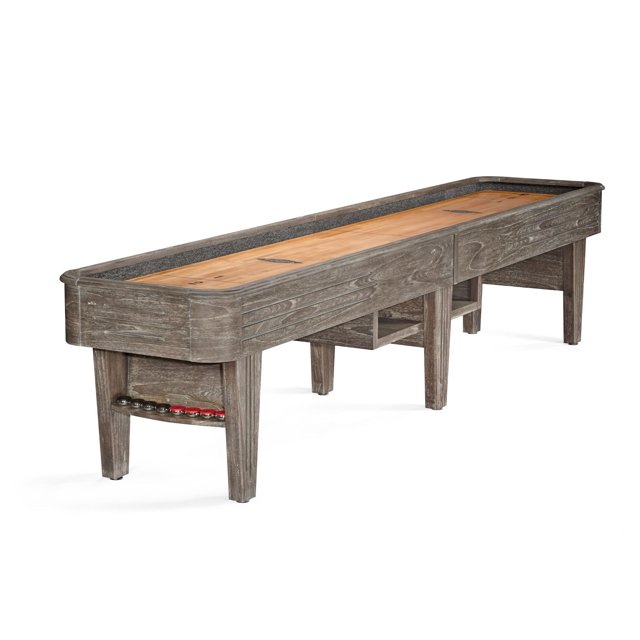 Brunswick Andover II 12Foot Shuffleboard Table with Driftwood Finish