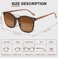 thumbnail image 2 of Gafas de sol de lectura LADEESSE UV400, paquete de 3 lectores solares, 2 of 6